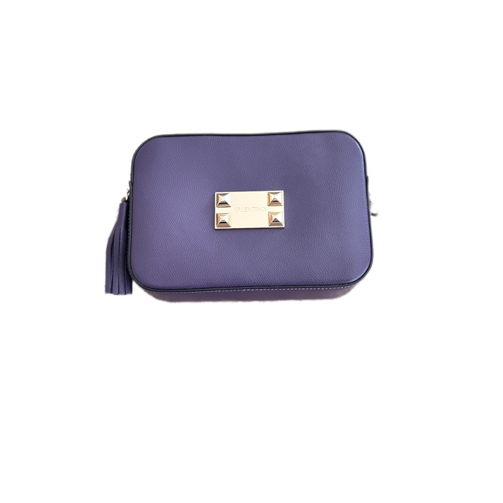 Valentino by Mario Valentino Purple Removable Crossbody Chain Camera Bag Purse